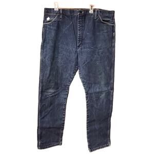 Wrangler Original Flame Resistant Men’s Jeans Size 42x34 Dark Blue Relaxed Fit